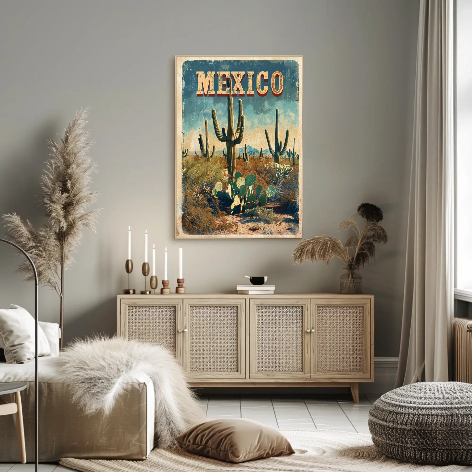 Mexican Desert Adventure Travel Poster PosterGoat