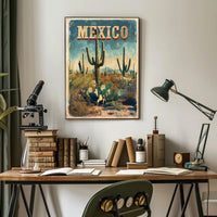Mexican Desert Adventure Travel Poster PosterGoat