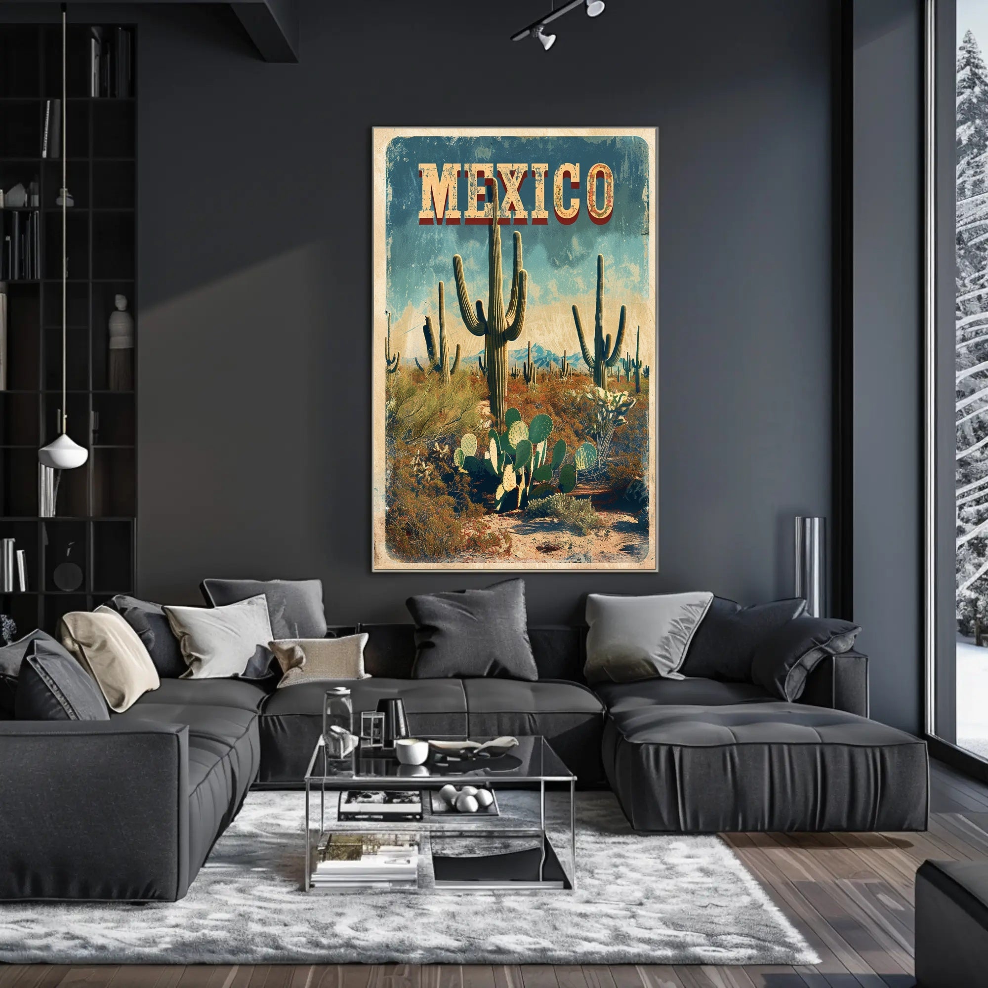 Mexican Desert Adventure Travel Poster PosterGoat