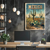 Mexican Desert Adventure Travel Poster PosterGoat