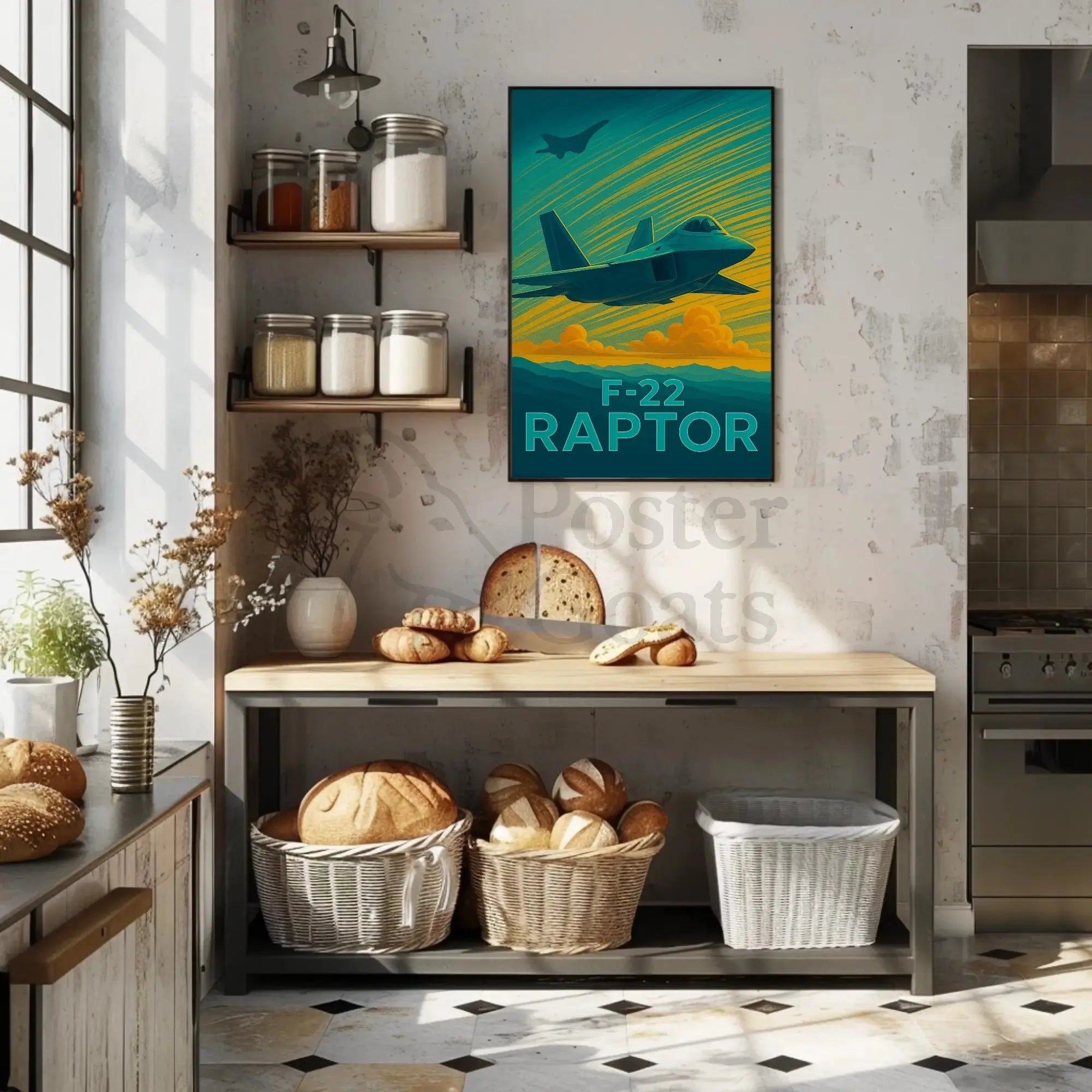 Military Fighter Jet Tribute Poster PosterGoat