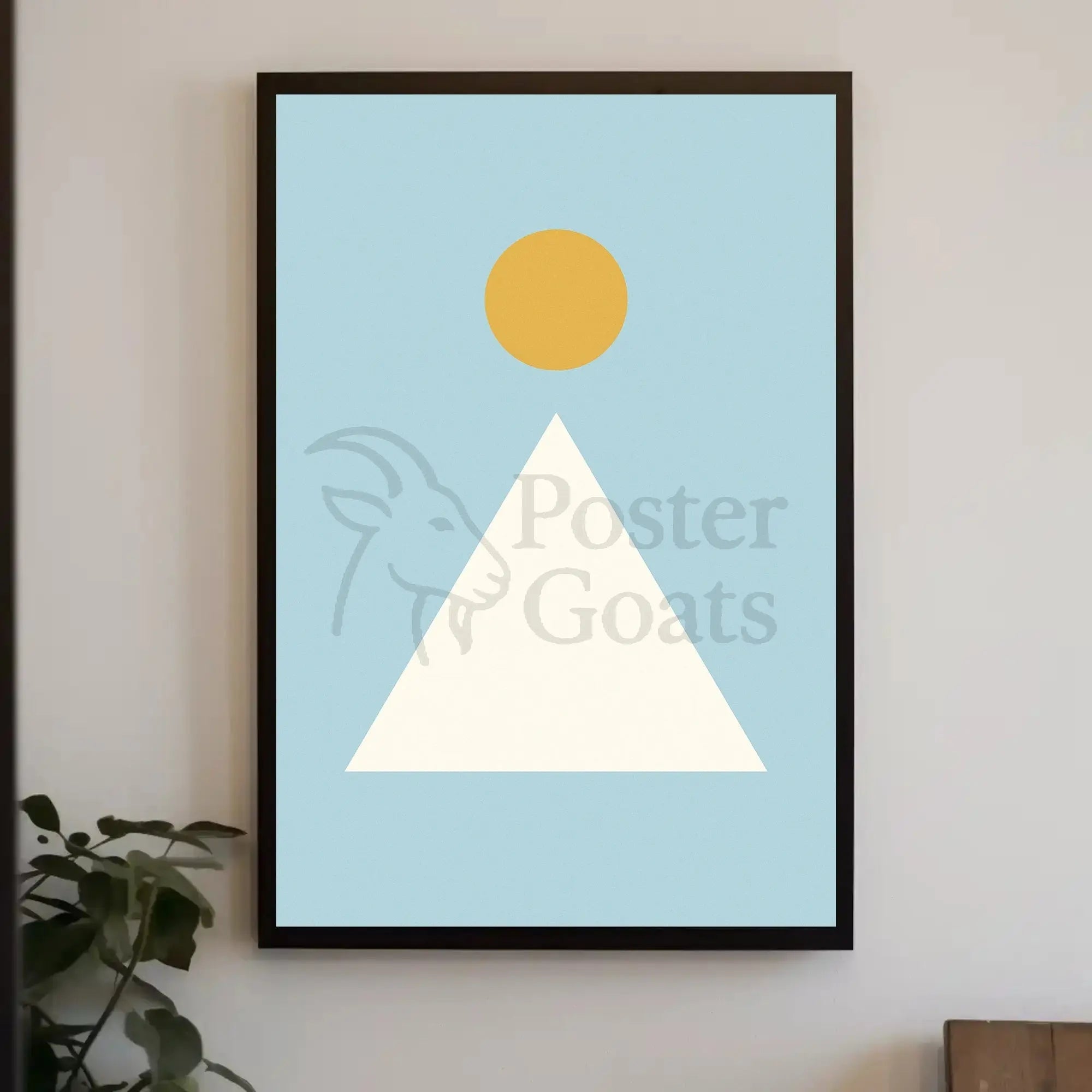Minimalist Geometric Shapes Art Abstract, Artistic Poster PosterGoat