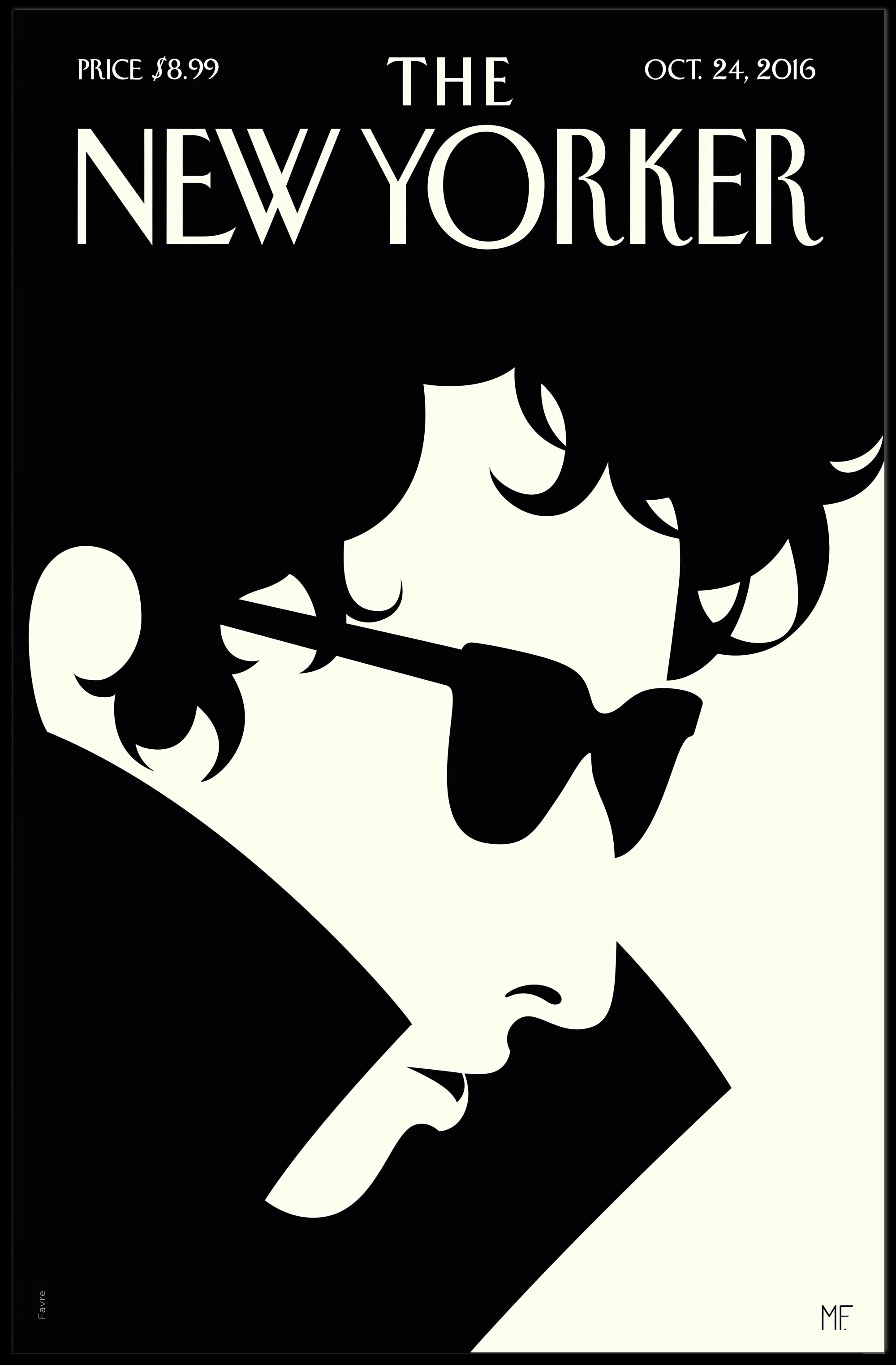 Minimalist Silhouette with Sunglasses Art - Pop Culture Poster PosterGoat