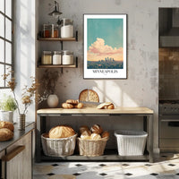 Minneapolis Skyline Tranquil Urban Cityscape Art Poster PosterGoat