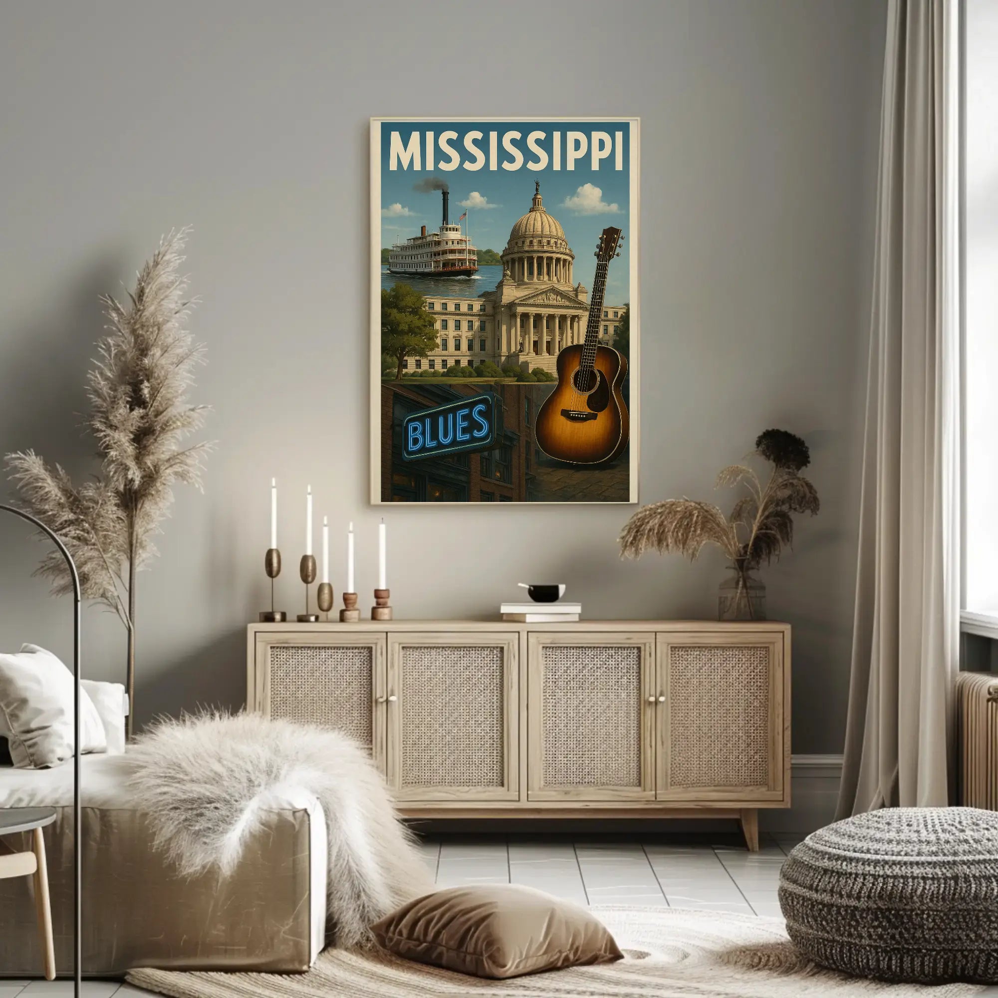 Mississippi Musical Heritage Cultural or Heritage Poster PosterGoat