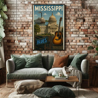 Mississippi Musical Heritage Cultural or Heritage Poster PosterGoat