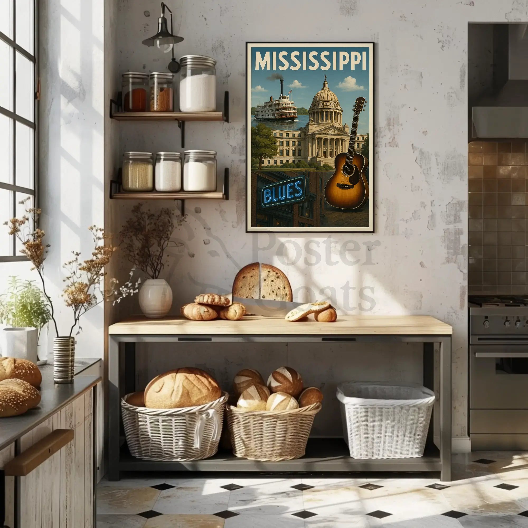Mississippi Musical Heritage Cultural or Heritage Poster PosterGoat