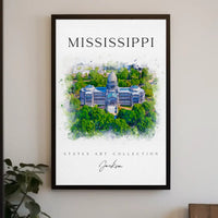 Mississippi's Elegant Architectural Landmark Artistic Heritage Poster PosterGoat