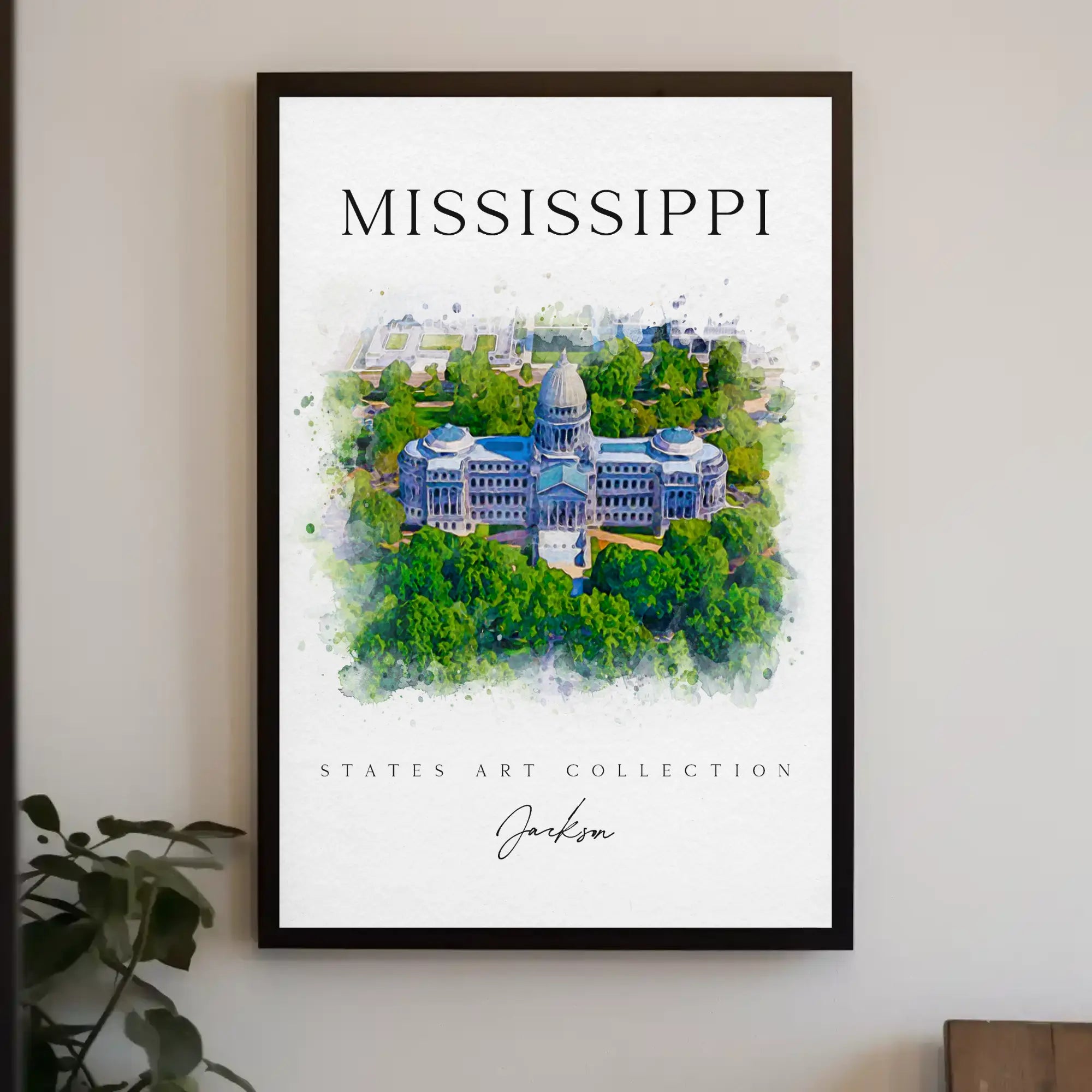 Mississippi's Elegant Architectural Landmark Artistic Heritage Poster PosterGoat