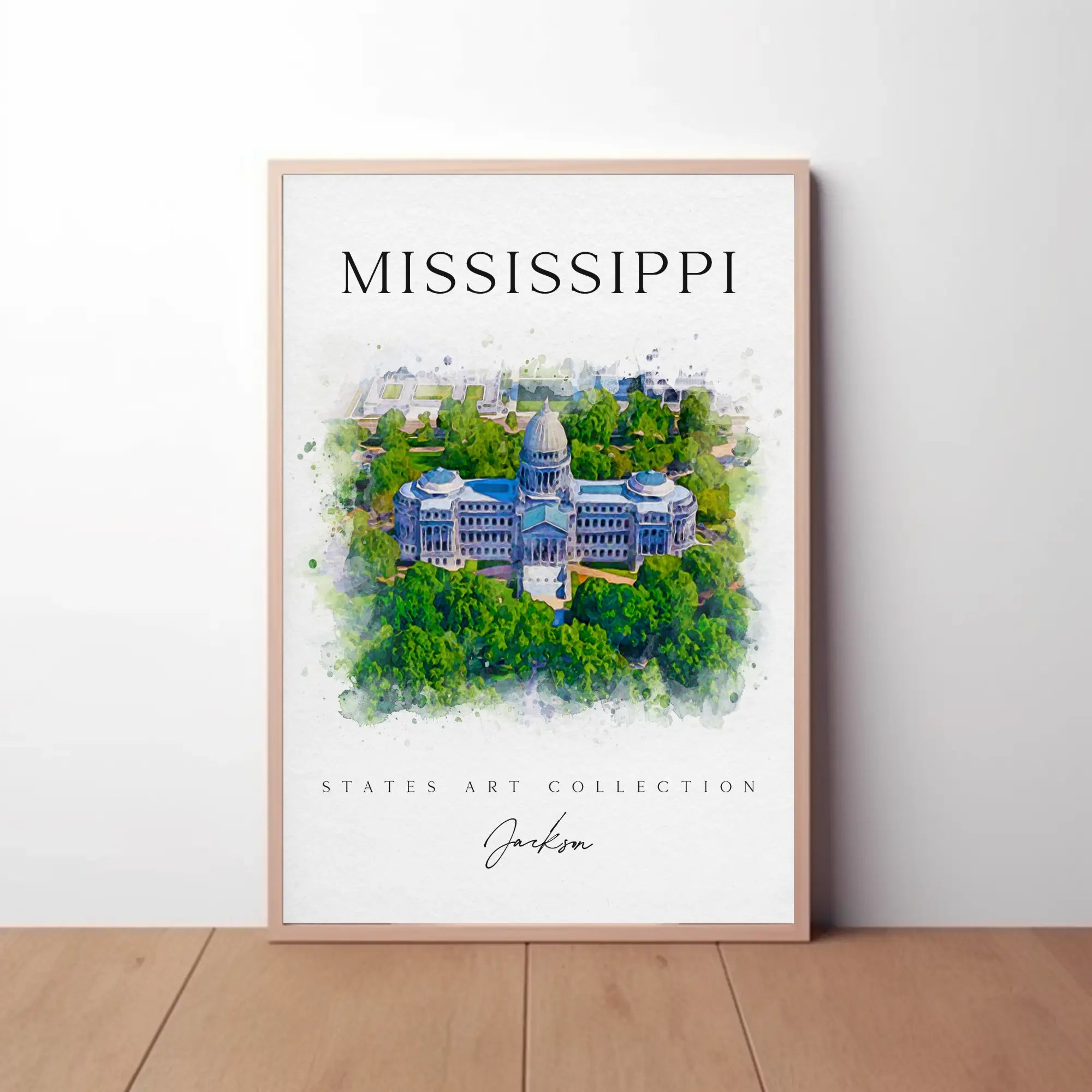 Mississippi's Elegant Architectural Landmark Artistic Heritage Poster PosterGoat