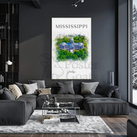 Mississippi's Elegant Architectural Landmark Artistic Heritage Poster PosterGoat
