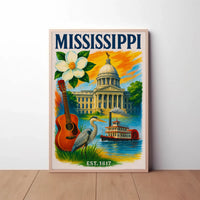 Mississippi's Vibrant Culture and Heritage Celebrated Poster PosterGoat