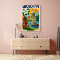 Mississippi's Vibrant Culture and Heritage Celebrated Poster PosterGoat