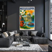 Mississippi's Vibrant Culture and Heritage Celebrated Poster PosterGoat