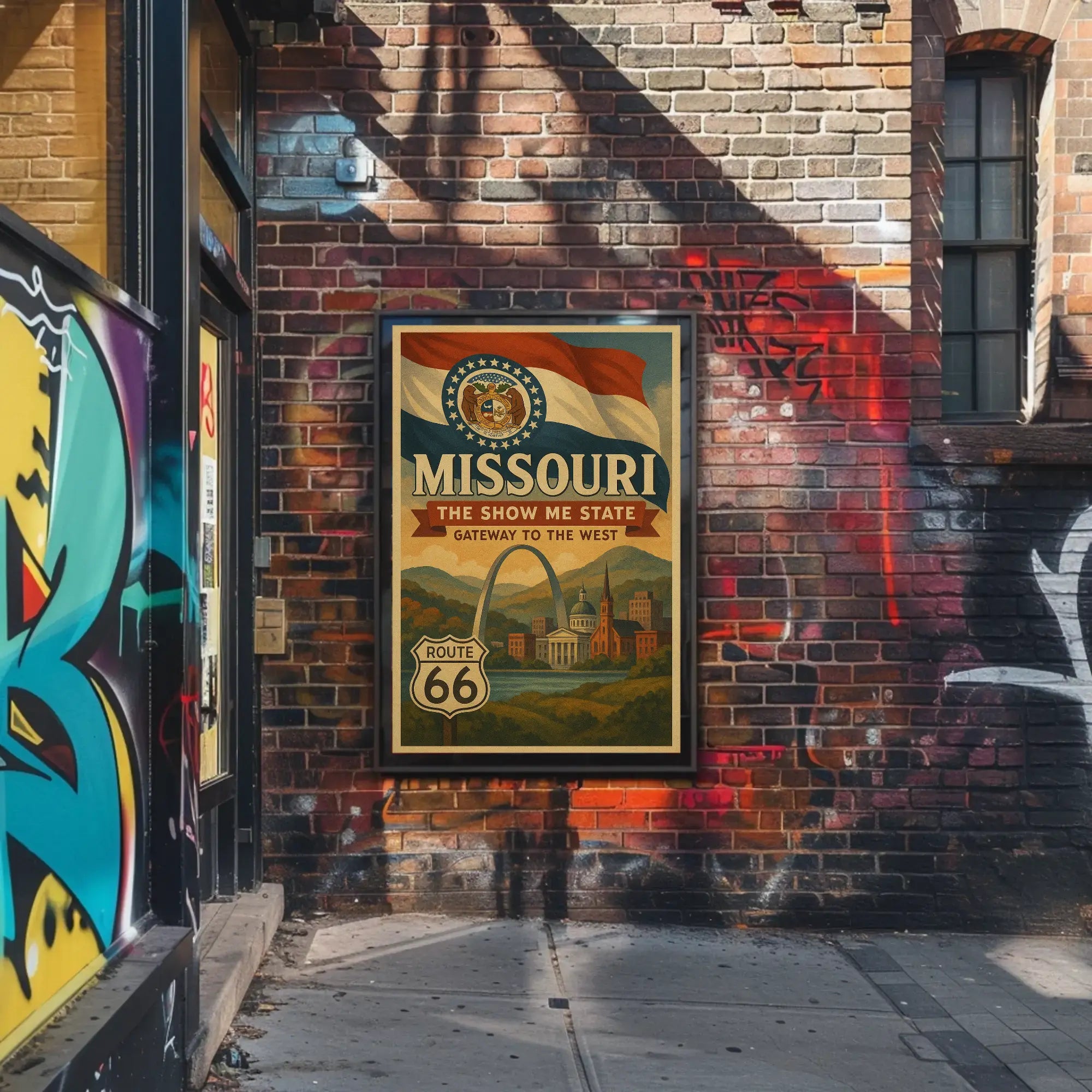 Missouri Vintage Travel Poster: Nostalgic Gateway To The West PosterGoat