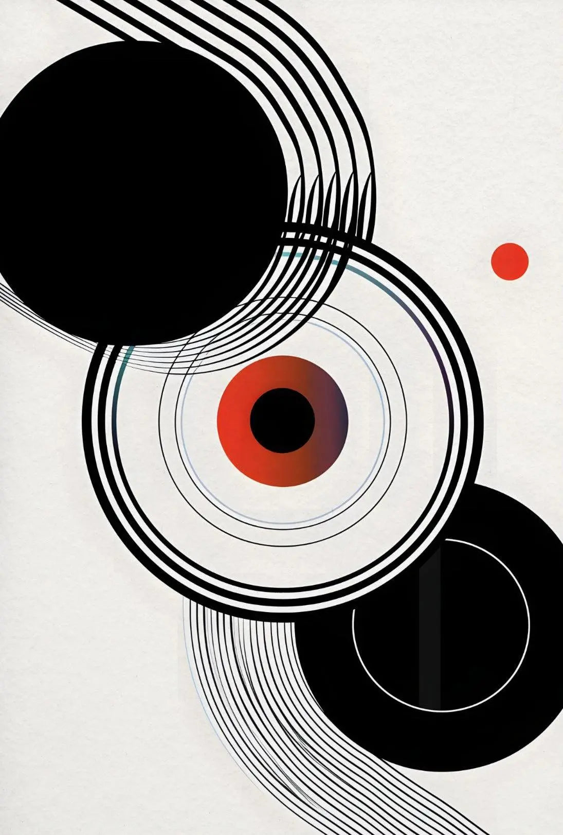 Modern Abstract Art Inspired by Bauhaus Movement Poster PosterGoat