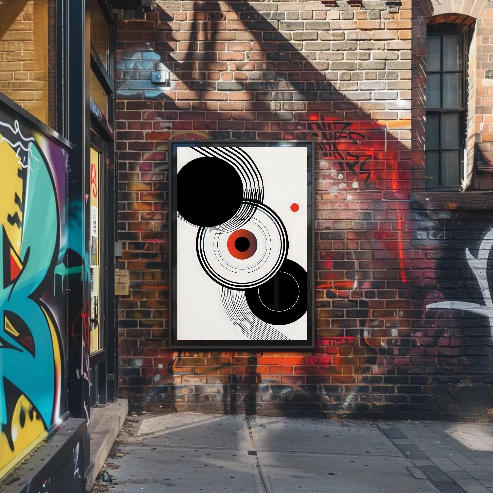 Modern Abstract Art Inspired by Bauhaus Movement Poster PosterGoat