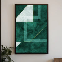 Modern Abstract Geometric Design Poster PosterGoat