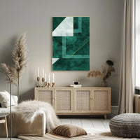 Modern Abstract Geometric Design Poster PosterGoat