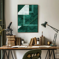 Modern Abstract Geometric Design Poster PosterGoat