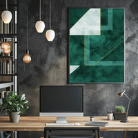 Modern Abstract Geometric Design Poster PosterGoat
