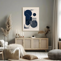 Modern Abstract Geometric Design Wall Art Print Poster PosterGoat