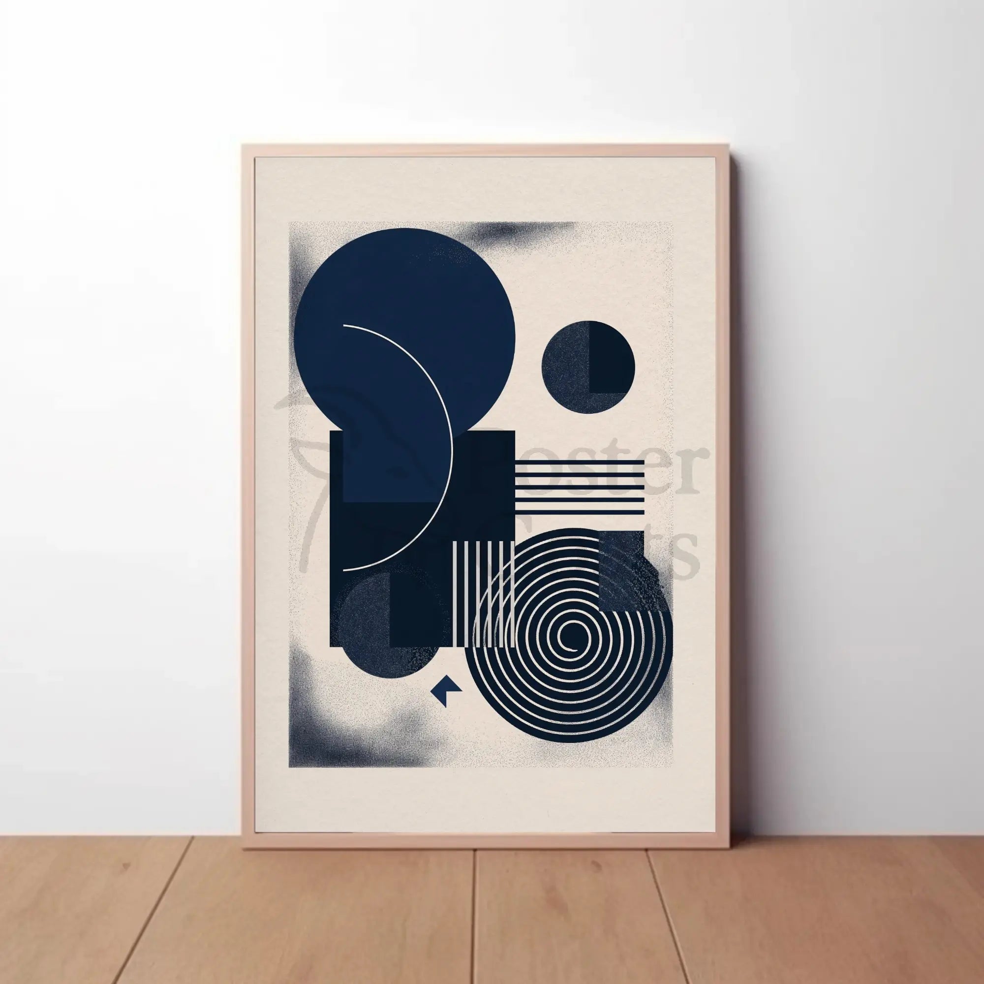 Modern Abstract Geometric Design Wall Art Print Poster PosterGoat