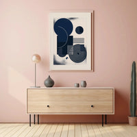 Modern Abstract Geometric Design Wall Art Print Poster PosterGoat
