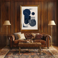 Modern Abstract Geometric Design Wall Art Print Poster PosterGoat