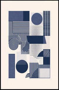 Modern Abstract Geometric Design in Artistic Poster PosterGoat
