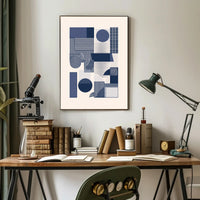 Modern Abstract Geometric Design in Artistic Poster PosterGoat