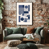 Modern Abstract Geometric Design in Artistic Poster PosterGoat