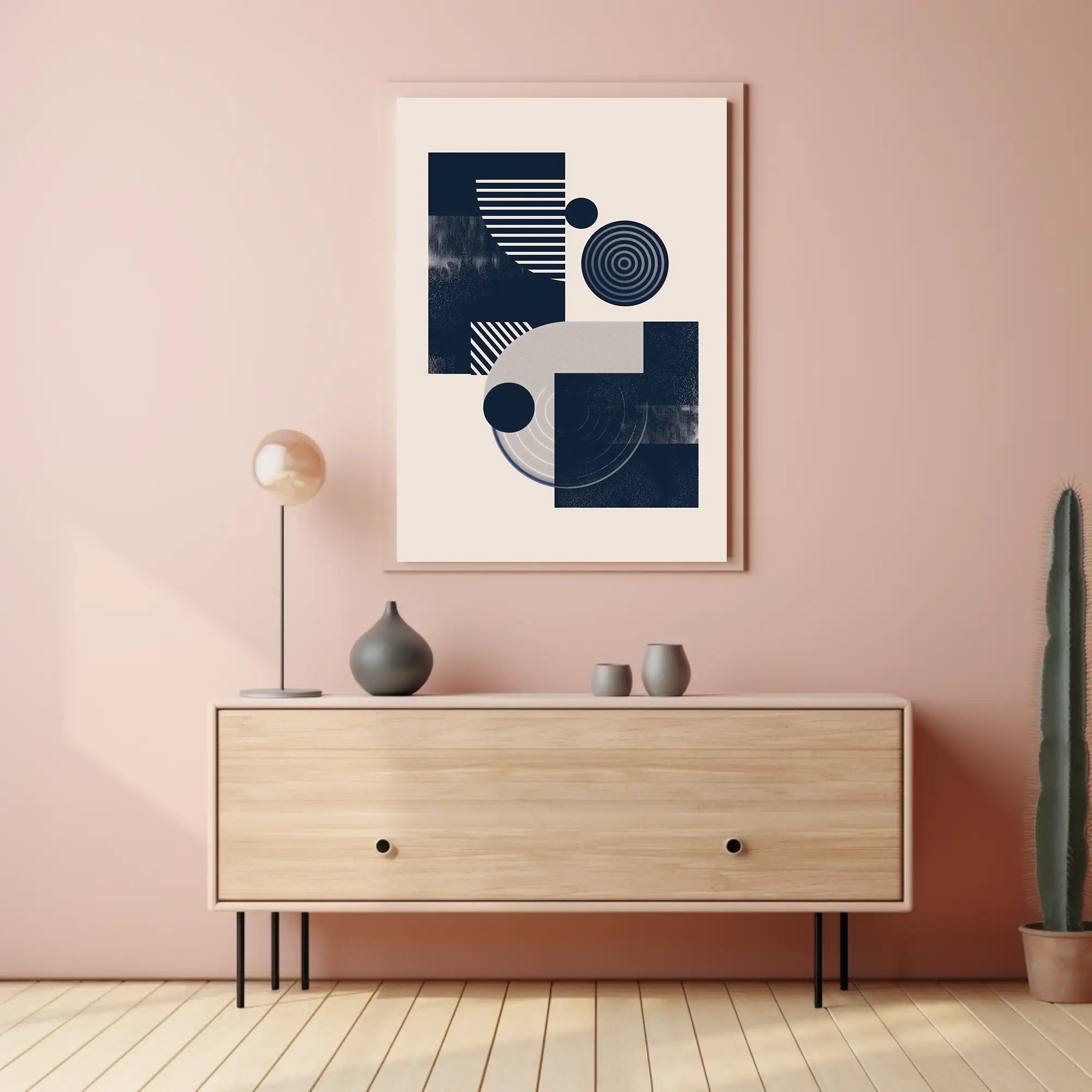 Modern Geometric Art: Abstract or Artistic Poster PosterGoat