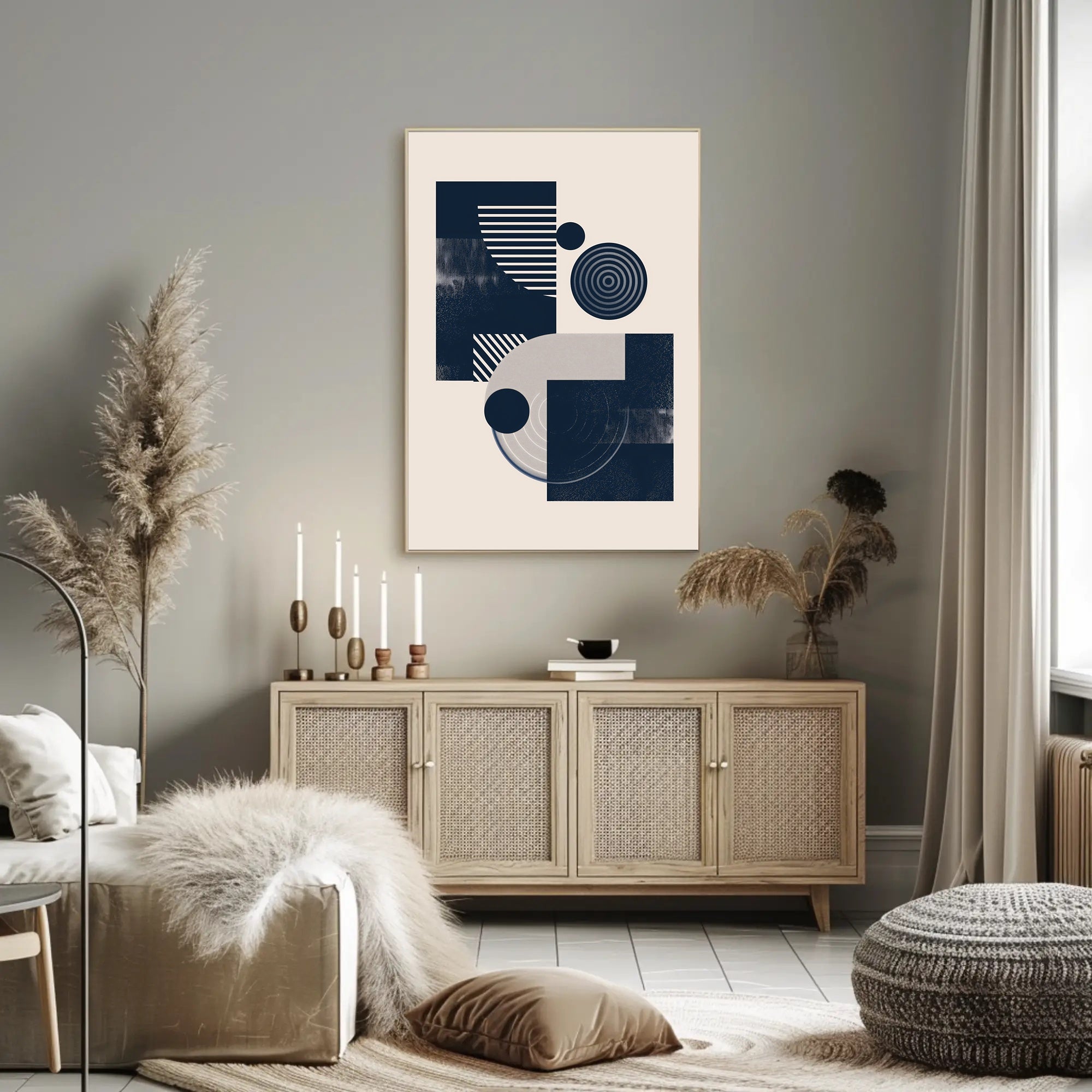 Modern Geometric Art: Abstract or Artistic Poster PosterGoat