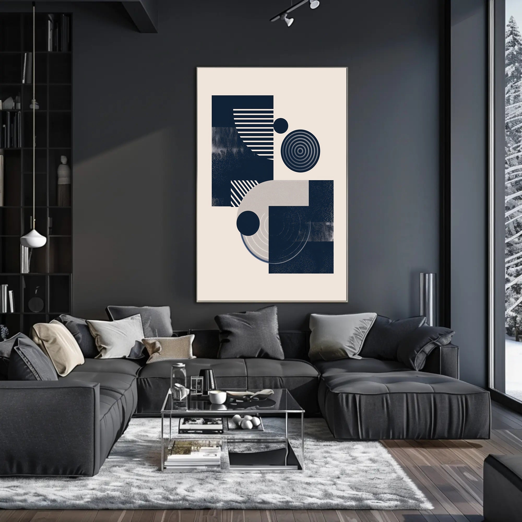 Modern Geometric Art: Abstract or Artistic Poster PosterGoat