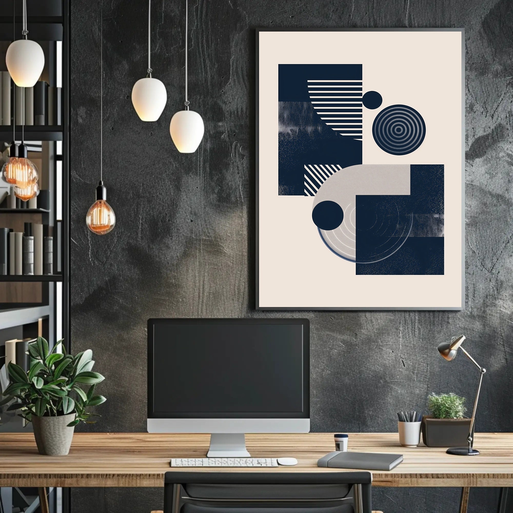 Modern Geometric Art: Abstract or Artistic Poster PosterGoat