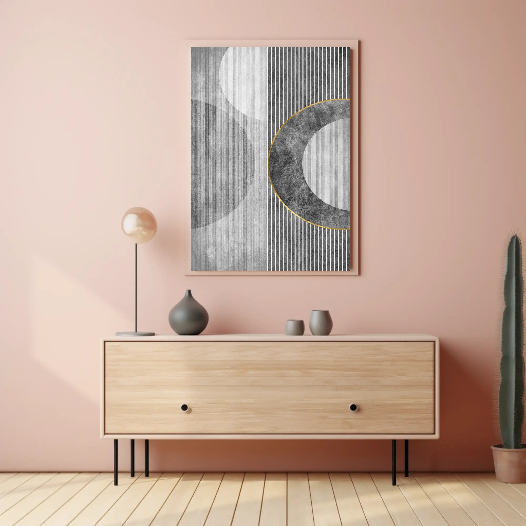 Modern Geometric Elegance: Abstract or Artistic Poster PosterGoat