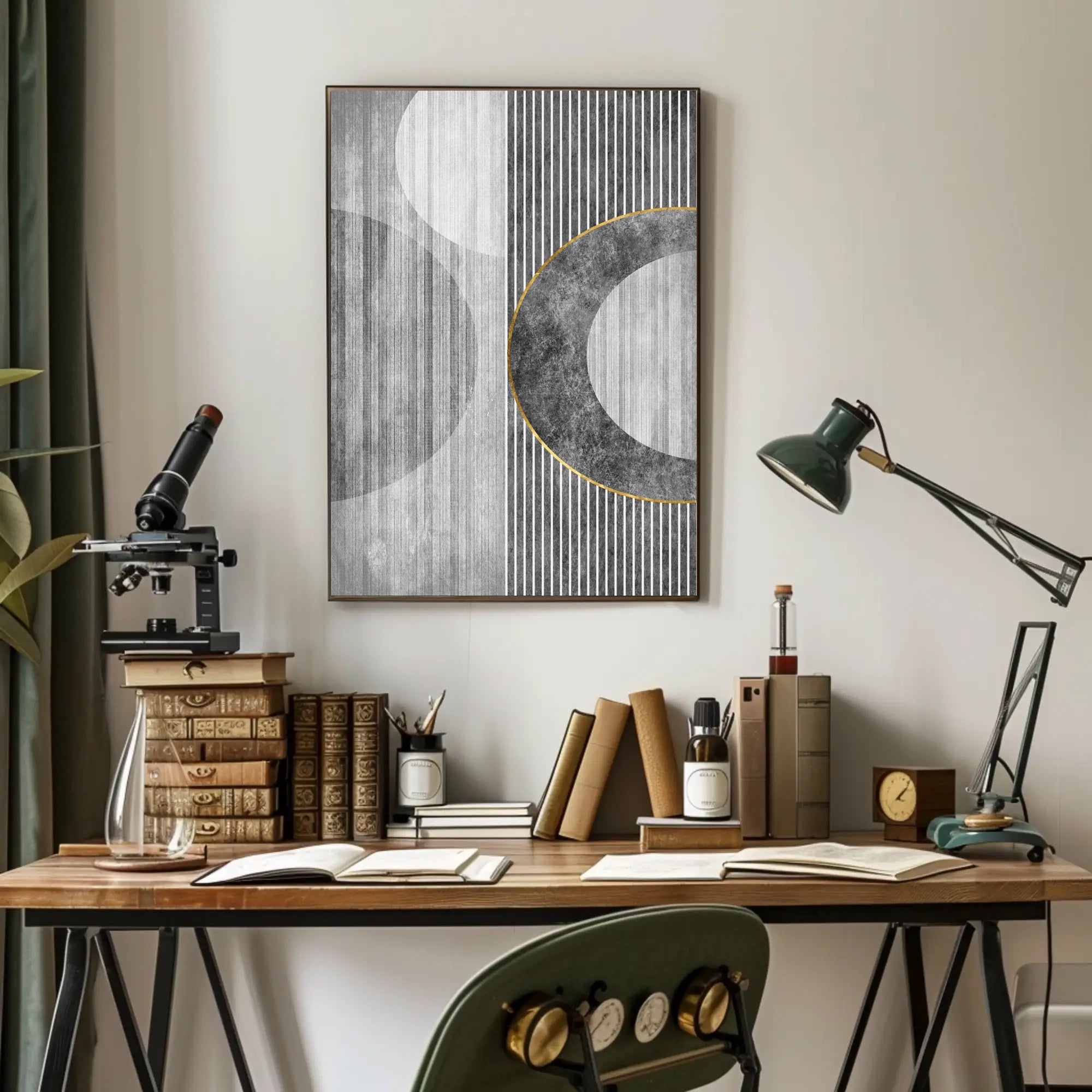 Modern Geometric Elegance: Abstract or Artistic Poster PosterGoat