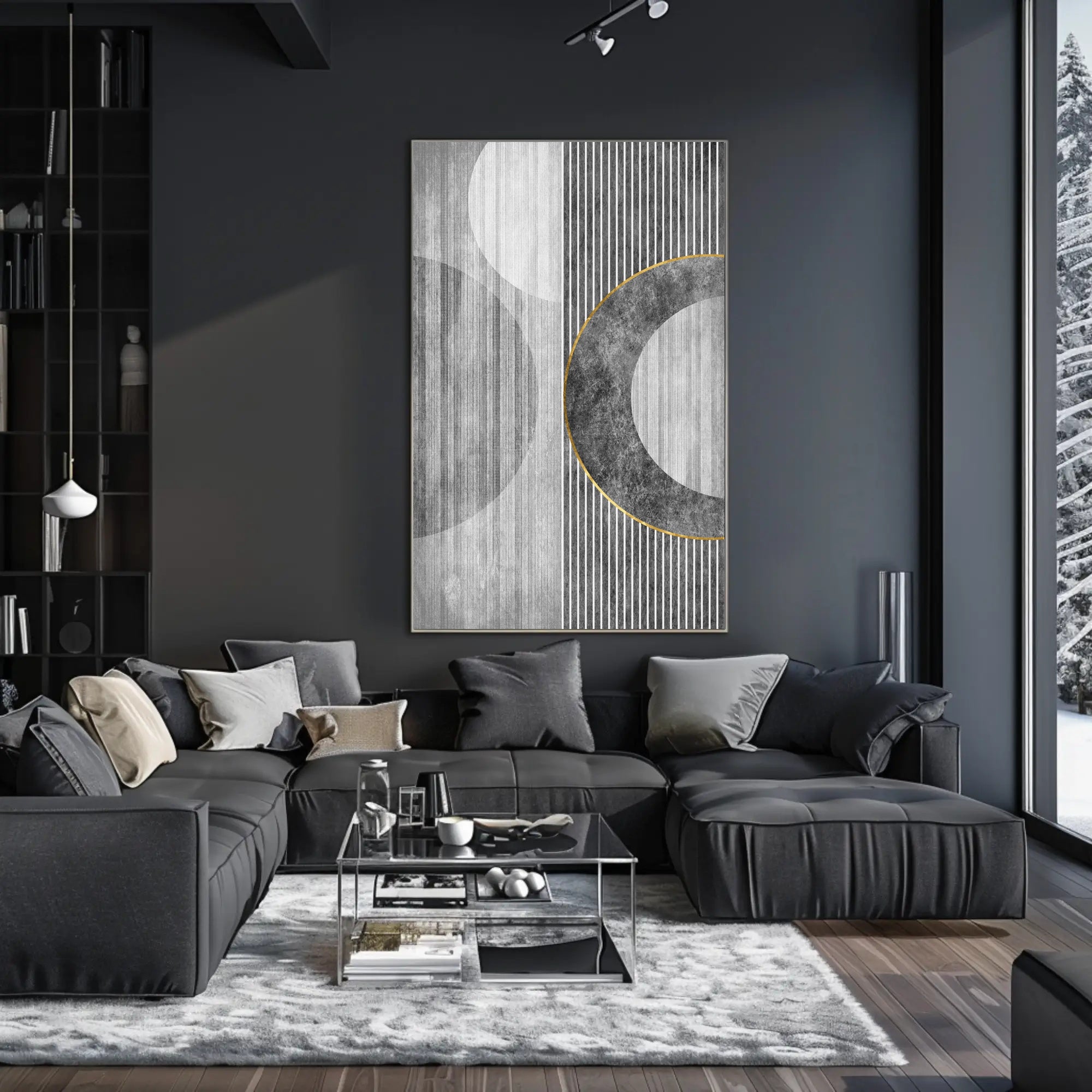 Modern Geometric Elegance: Abstract or Artistic Poster PosterGoat