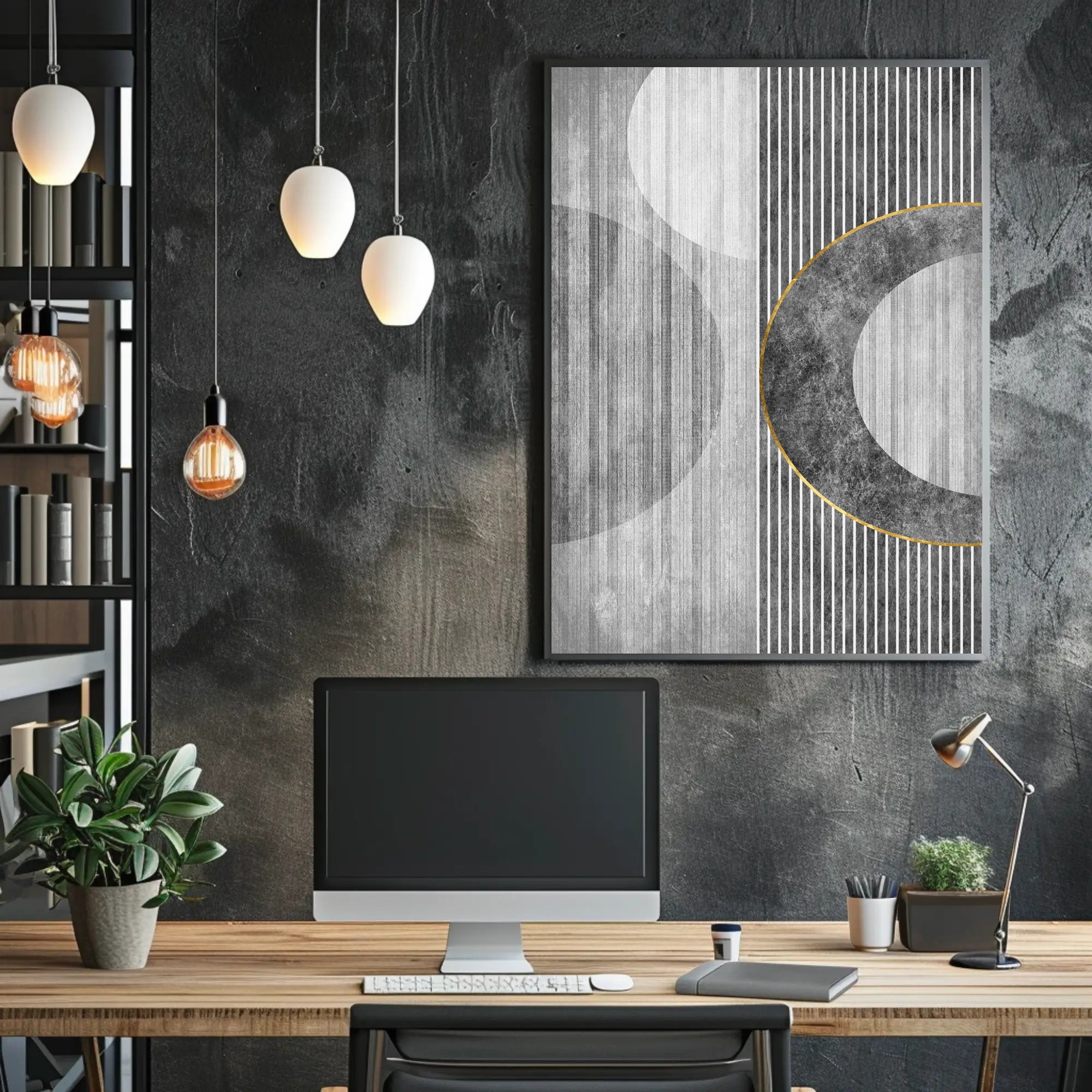 Modern Geometric Elegance: Abstract or Artistic Poster PosterGoat