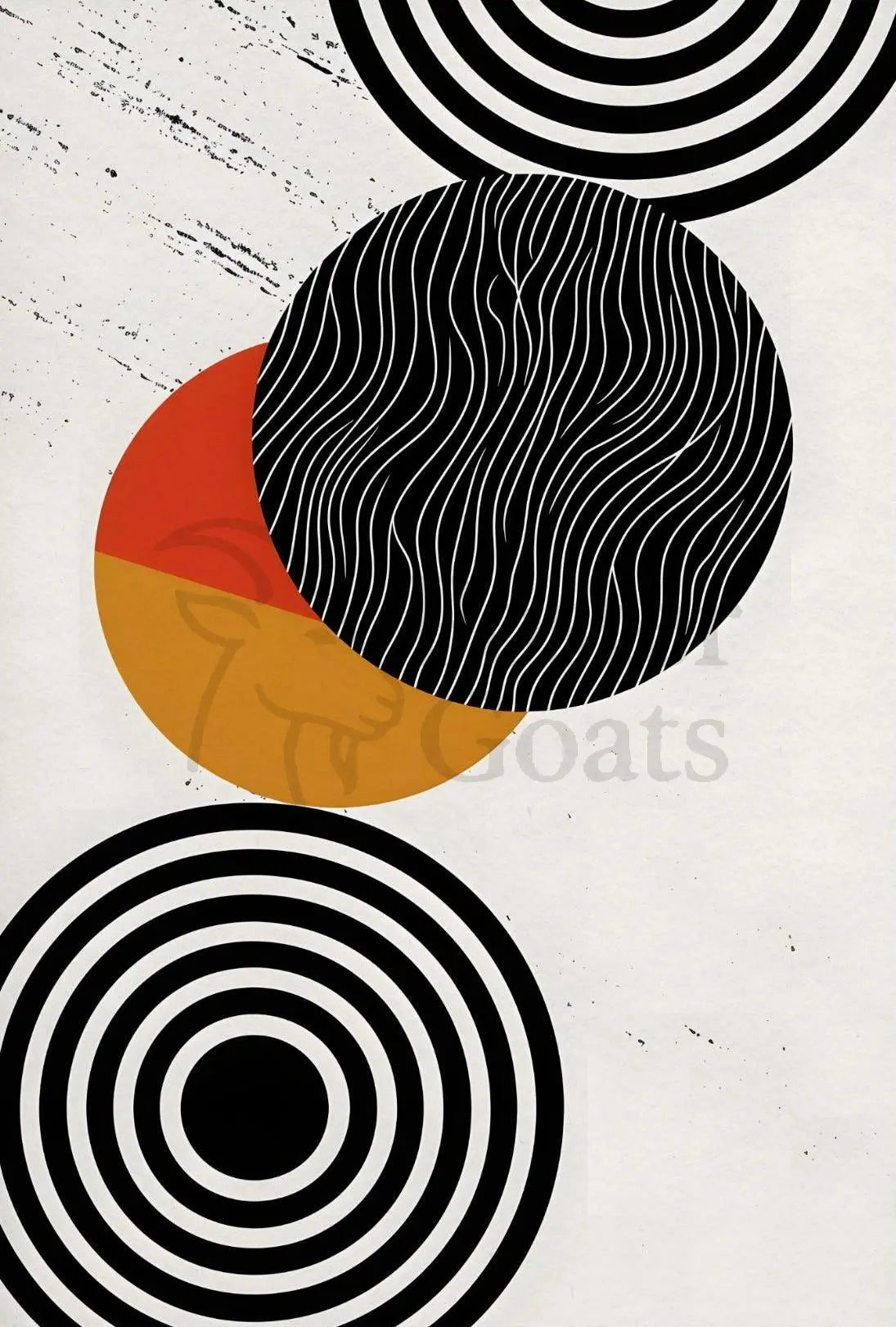 Modern Geometric Harmony Abstract, Artistic, or Pop Culture Poster PosterGoat