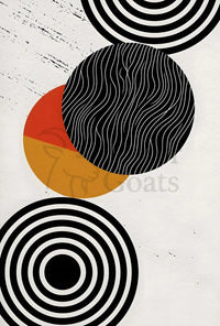 Modern Geometric Harmony Abstract, Artistic, or Pop Culture Poster PosterGoat