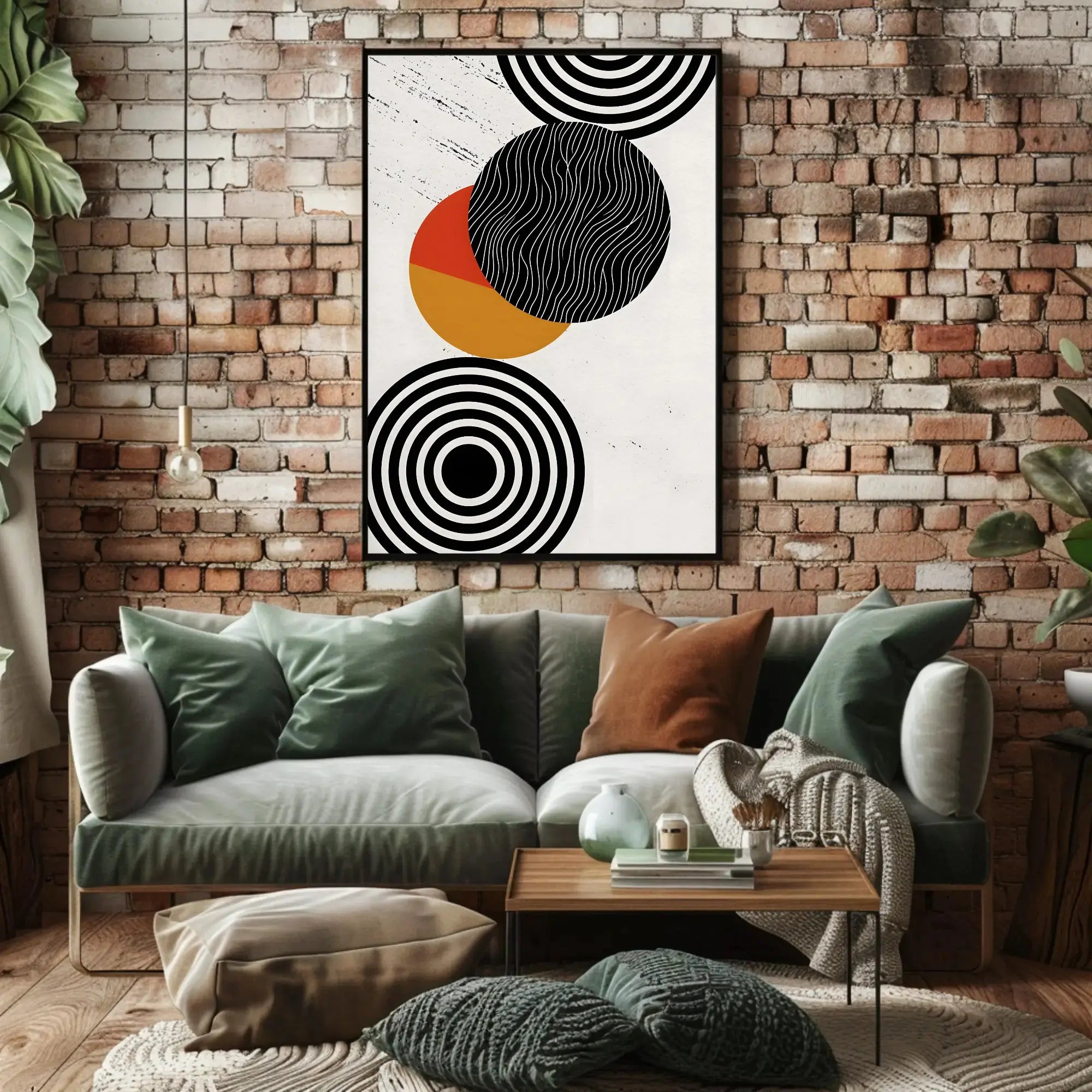 Modern Geometric Harmony Abstract, Artistic, or Pop Culture Poster PosterGoat