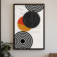 Modern Geometric Harmony Abstract, Artistic, or Pop Culture Poster PosterGoat