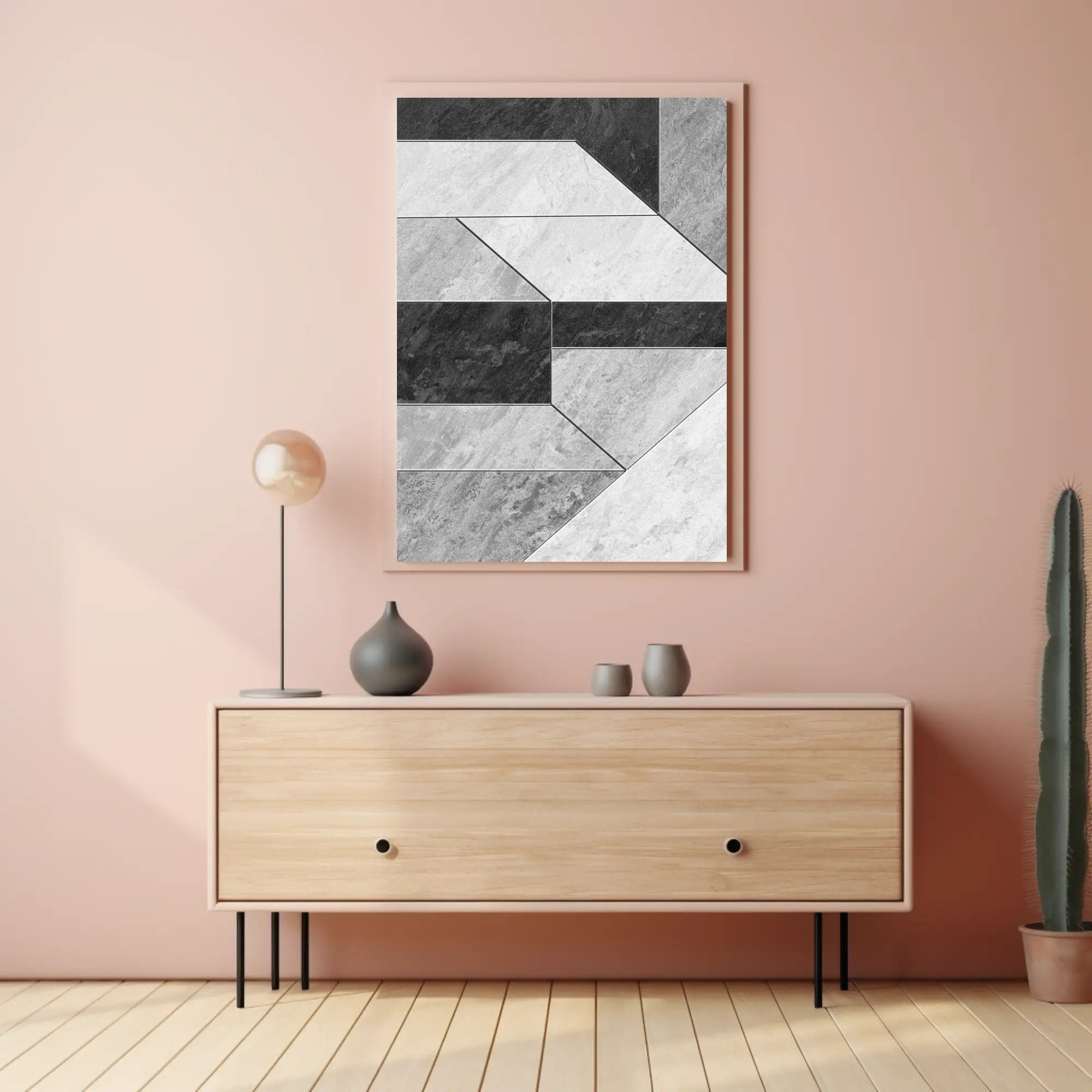 Modern Geometric Pattern: Minimalist Abstract Artistic Poster PosterGoat
