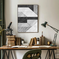 Modern Geometric Pattern: Minimalist Abstract Artistic Poster PosterGoat