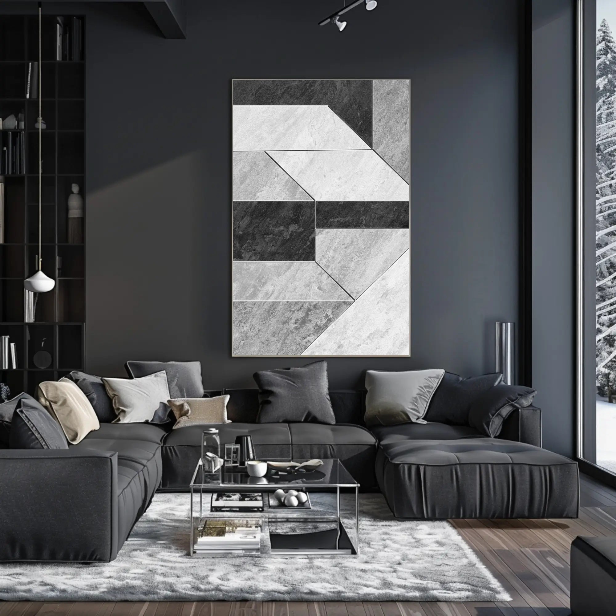 Modern Geometric Pattern: Minimalist Abstract Artistic Poster PosterGoat