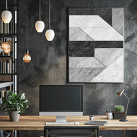 Modern Geometric Pattern: Minimalist Abstract Artistic Poster PosterGoat