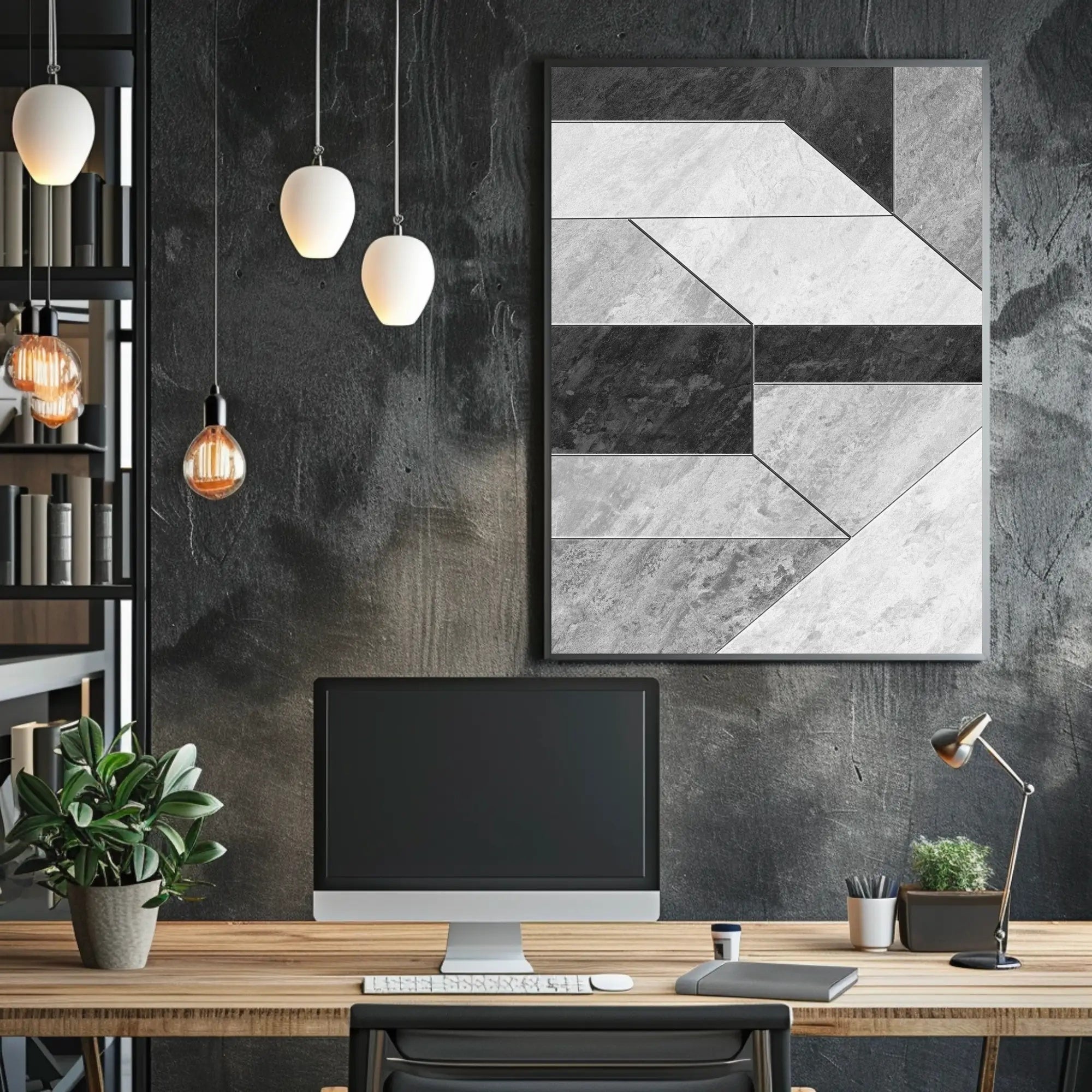 Modern Geometric Pattern: Minimalist Abstract Artistic Poster PosterGoat