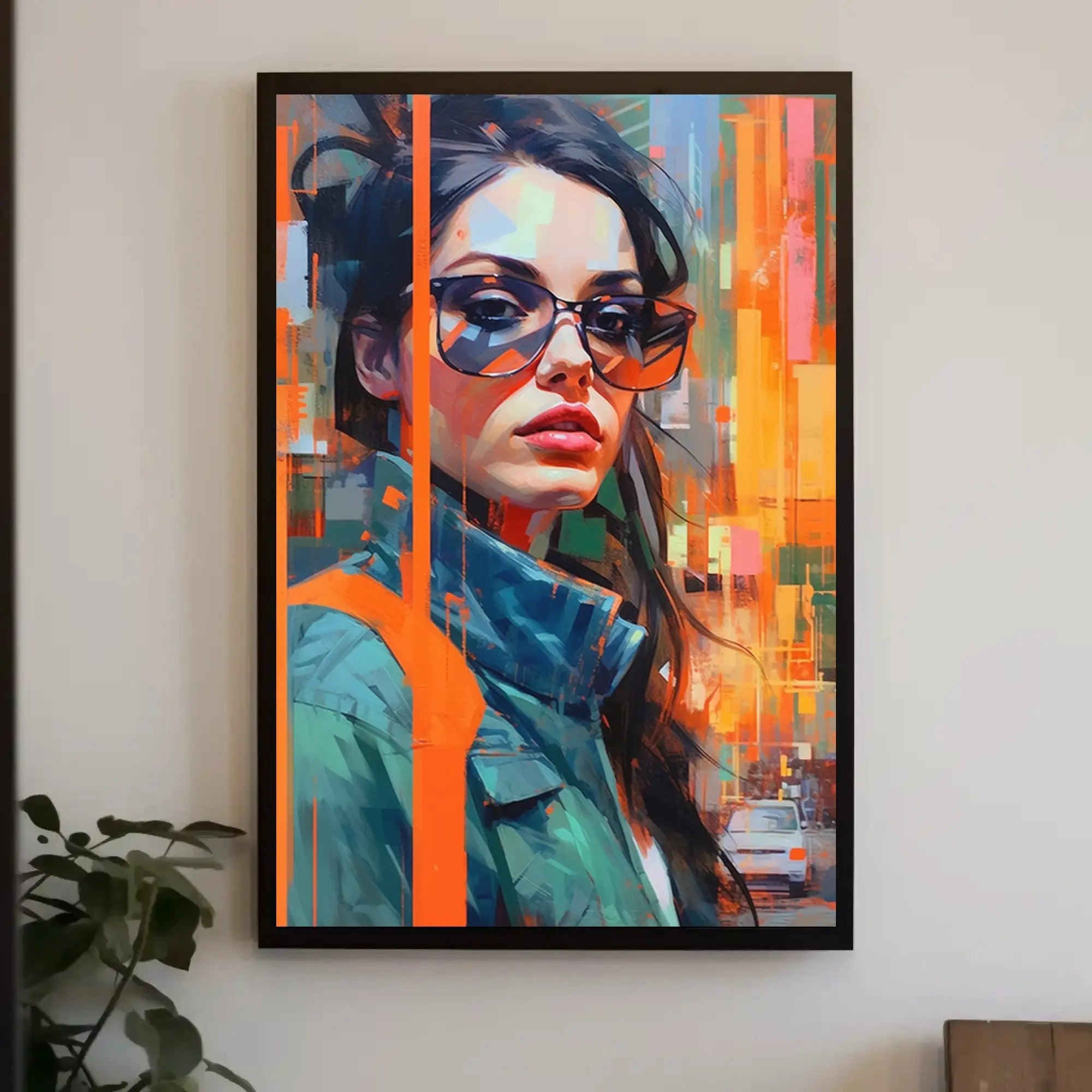 Modern Urban Woman Artistic Pop Culture Poster PosterGoat